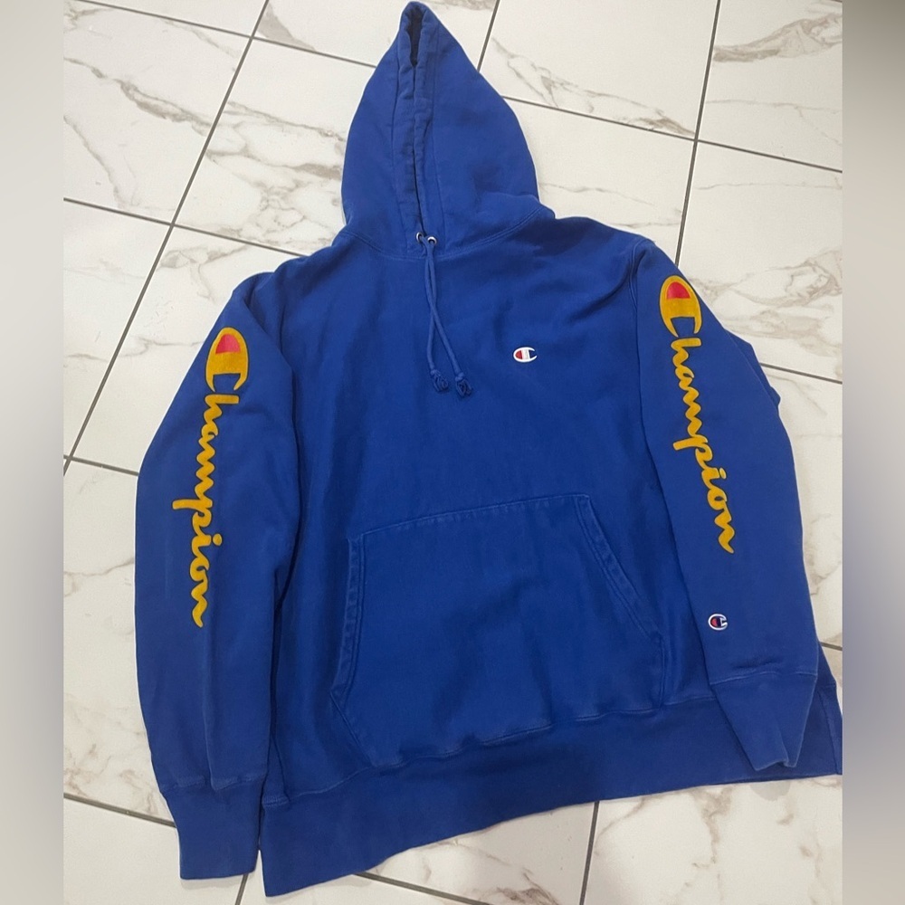 Champion Spellout Reverse Weave Pullover Hoodie